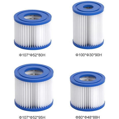 TANCYCO Cartouches De Filtre De Piscine Pour Remplacement De Pompes De Filtre De Piscine De Filtre à Cartouche Intex Type D – Image 5