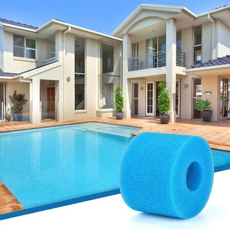 PERLE RARE 4 Pièces Éponge Filtrante Type S1, Cartouche De Filtre En Mousse, Mousse Pour Filtre Piscine, Réutilisables Et Lavables, Filtre En Mousse Pour Spa, Piscine, Jacuzzi – Image 2