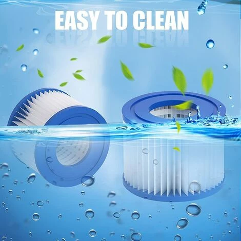 CATHERINE Générique 2 Cartouches De Filtration Pour Filtre Spa, Lot De 2 Cartouches Filtrantes Avec Filet Pour Spa Gonflable MSPA â Image 3