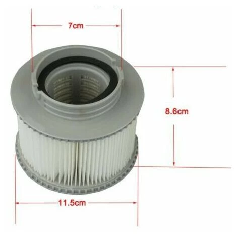 CATHERINE 2 Spa Filter Cartouches Pour MSpa, Cartouches Filtrantes De Remplacement De Filtres De Piscine Pour Baignoire,Spa,Piscine, Vous Donnant De L'eau Propre Et Fraîche – Image 2