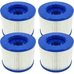 MOWZE Filtre Spa Infinite A Visser, Cartouche Filtre à Vis Pour Spa Gonflable Pas De Vis 60mm, Cartouche Filtre Pour Spa, Compatible Pour Cosy Spa, Clever Spa Et De Plus (4 Pièces) 4 Pièces