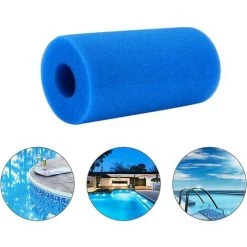 AOUGO Cartouche De Filtre En Mousse De Piscine Cartouche De Filtre à Eau Réutilisable Lavable Colonne D'éponge De Filtre De Piscine