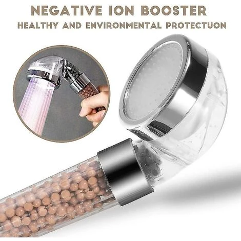 LTS FAFA Pommeau De Douche À Économie D'eau De Douche À Main Led Pommeau De Douche À 3 Couleurs Changeantes Avec Filtre - Grand – Image 4