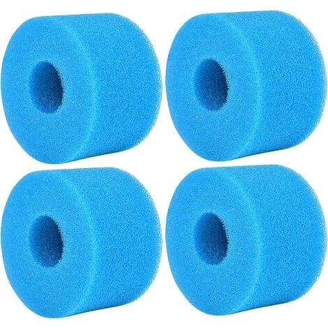 ARC-EN-CIéL 4 Pièces Éponge Filtrante Type S1, Cartouche De Filtre En Mousse, Mousse Pour Filtre Piscine, Réutilisables Et Lavables, Filtre En Mousse Pour Spa, Piscine, Jacuzzi Arcenciél