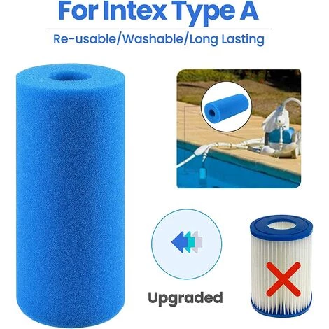 CARILLONSàVENT 8 Pièces Éponge Filtrante Type S1, Cartouche De Filtre En Mousse, Mousse Pour Filtre Piscine, Réutilisables Et Lavables, Filtre En Mousse Pour Spa, Piscine, Jacuzzi(20*10*4cm) Carivent – Image 4