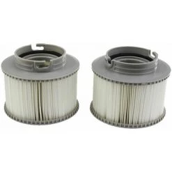 FOZIY MSPA Cartouches De Rechange De Filtre Pour Tous Les Modèles Whirlpool Spas Swimming Piscine,Cartouches Filtrantes Avec Filet Pour MSpa Les Spas Bubble Spa (2 Pièces),gris,Fonepro