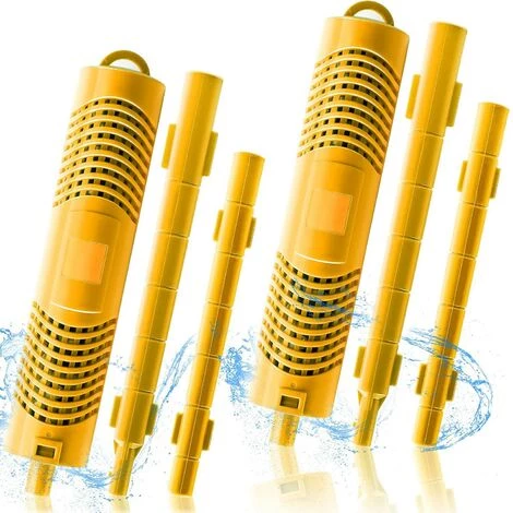 CESIèCLEFOU Filtre Spa Dure 4 Mois Cartouches De Filtres De Piscine à Cartouche Pièces Minérales Pour Spa Et Jacuzzi Cartouche Filtrante Pour Piscine Et Spa Cartouche Spa Bâton Filtre De Piscine, 2 Pièces Jaune Lefou