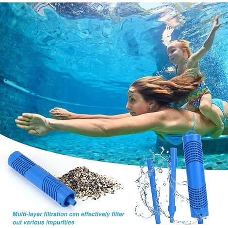 CESIèCLEFOU Filtre Spa Dure 4 Mois Cartouches De Filtres De Piscine à Cartouche Pièces Minérales Pour Spa Et Jacuzzi Cartouche Filtrante Pour Piscine Et Spa Cartouche Spa Bâton Filtre De Piscine, 2 Pièces Lefou â Image 3