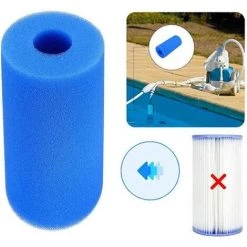 MONLY Filtre De Piscine, Tailles De Filtre De Piscine Réutilisable/lavable, Cartouche éponge De Nettoyage