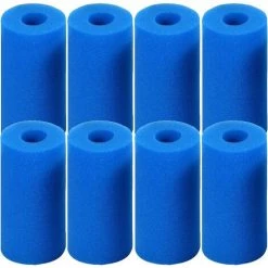 8 Pièces Éponge Filtrante Type S1, Cartouche De Filtre En Mousse, Mousse Pour Filtre Piscine, Réutilisables Et Lavables, Filtre En Mousse Pour Spa, Piscine, Jacuzzi(20*10*4cm) 56Vingt
