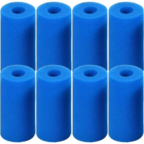 8 Pièces Éponge Filtrante Type S1, Cartouche De Filtre En Mousse, Mousse Pour Filtre Piscine, Réutilisables Et Lavables, Filtre En Mousse Pour Spa, Piscine, Jacuzzi(20*10*4cm) 56Vingt