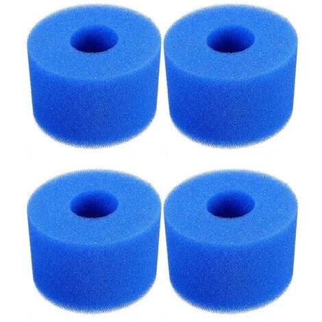 4 Pièces Éponge Filtrante Type S1, Cartouche De Filtre En Mousse, Mousse Pour Filtre Piscine, Réutilisables Et Lavables, Filtre En Mousse Pour Spa, Piscine, Jacuzzi 56Vingt