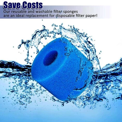 4 Pièces Éponge Filtrante Type S1, Cartouche De Filtre En Mousse, Mousse Pour Filtre Piscine, Réutilisables Et Lavables, Filtre En Mousse Pour Spa, Piscine, Jacuzzi 56Vingt – Image 5