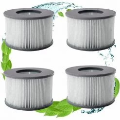 L'FLANEUR Filtre Spa Pour Mspa, Filtres Pour MSpa Piscines Gonflables, Cartouches Filtrantes Pour Spa Gonflable Mspa - Modèle à Partir De 2020 (4pcs) ANEUR
