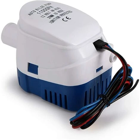BDD Pompes De Cale, Pompe De Cale Automatique 12V 1100GPH Pompe à Eau Liquide Silencieuse Automatique Pour Pompe De Cale Marine Pompe à Eau Pour Bateaux, étangs, Piscines