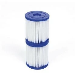 OSQI Bestway 58093 Lot De 2 Cartouches Type I，Bestway 58093 Cartouches Type I, Cartouche Filtre Piscine Type I Pour Bestway Pompe De Piscine, Filtre Piscine Type I Pour Le Nettoyage Des Tuyaux