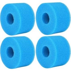 OSQI 4 Pièces Éponge Filtrante Type S1, Cartouche De Filtre En Mousse, Mousse Pour Filtre Piscine, Réutilisables Et Lavables, Filtre En Mousse Pour Spa, Piscine, Jacuzzi