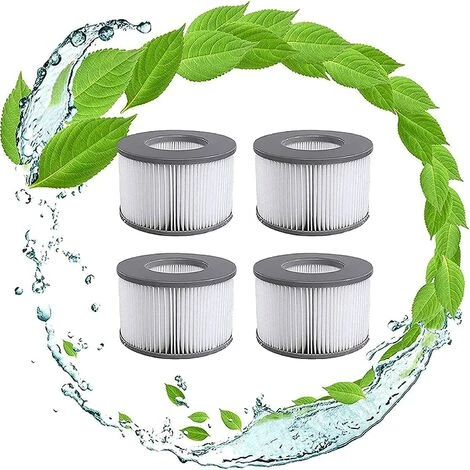 OSQI Filtres De Rechange Pour Cartouche Filtrante Mspa, Pour Spa Sous-marin Et Spa, Adaptés à Tous Les Spas Actuels, Pour Piscines Gonflables (4 Pièces)