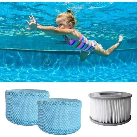 OSQI Lot De 6 Sacs En Maille Pour Filtre De Piscine MSpa, Filtre De Piscine Gonflable, Cartouches De Spa, Filet De Protection 10,5 X 6,8 Cm – Image 3