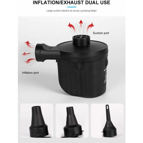 MERéTéET Pompe Piscine Intex 240V, Petite Pompe à Air Domestique,Pompe Electrique De Camping Filtre à Sable , Pompe Piscine Avec 3 Buses – Image 3