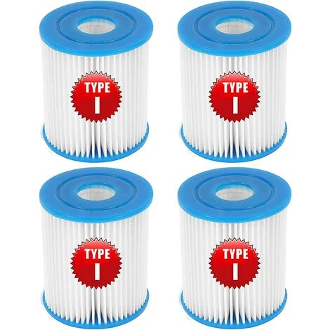 DONTODENT Cartouche Filtrante De Piscine Type I Pour Pompe De Piscine Bestway, Filtre De Piscine Gonflable, Installation Facile (lot De 4)
