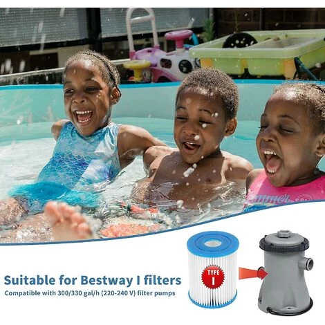 DONTODENT Cartouche Filtrante De Piscine Type I Pour Pompe De Piscine Bestway, Filtre De Piscine Gonflable, Installation Facile (lot De 4) – Image 3
