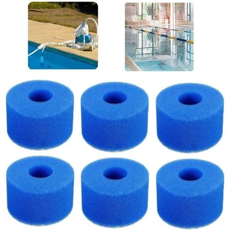DONTODENT Piscine Filtre Eponge Eponge Mousse Lavable Pour Filtre à Bain à Remous 10.8x7.3x4cm 6pcs Surf & Diving-Piscines Et Accessoires-Piscine Accessoires – Image 3