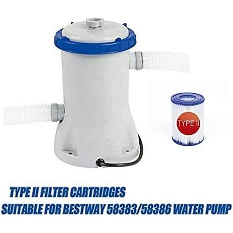 PESCE Filtre De Piscine Type 2, Convient Pour Bestway 58094 - Cartouche De Filtre De Piscine, Facile à Mettre En Place (4 Pièces) – Image 4