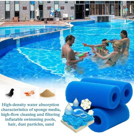 JUNJUN Éponge Filtrante De Type A, Filtre Éponge De Type A, Filtre En Mousse De Piscine Filtre À Cartouche Éponge Lavable Pour Piscine (2 Pièces) – Image 2