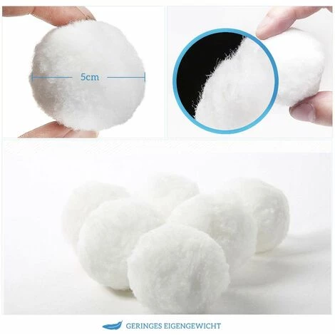 ECHOO 700g / 8L Boules De Filtre De Piscine, Balles Filtrantes,Média Filtre à Fibres Pour Piscine Filtres à Sable Filtrage De L'eau,Écologique, Léger Et Durable â Image 4