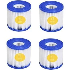 GRID COOL Lot De 4 Cartouches Filtrantes Pour Piscine, Filtre VI Pour Piscine, Jacuzzi, Miami, Vegas, Monaco, Palm Springs, Taille 6-58323