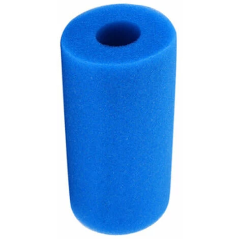 KAEJYIUT Piscine Filtre, Piscine Filtre Pour Intex Type A Reutilisable / Lavable Piscine Filtre En Mousse Eponge Cartouche Nettoyeur De Piscine, 10Cmx20Cm Bleu – Image 2