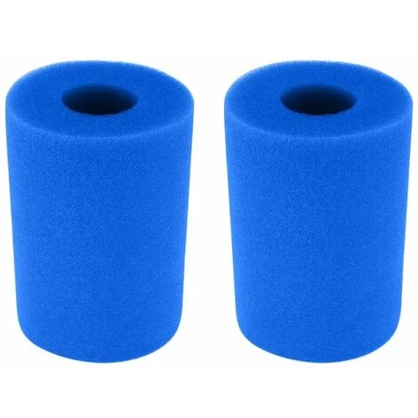 HABIENTôT Filtre Éponge, Éponge De Cartouche Filtrante, éponge De Filtre De Piscine, Cartouche De Remplacement Lavable Réutilisable, Filtre D'éponge De Filtre De Bain à Remous 2 Pièces 20x10cm, Oi-FRIS