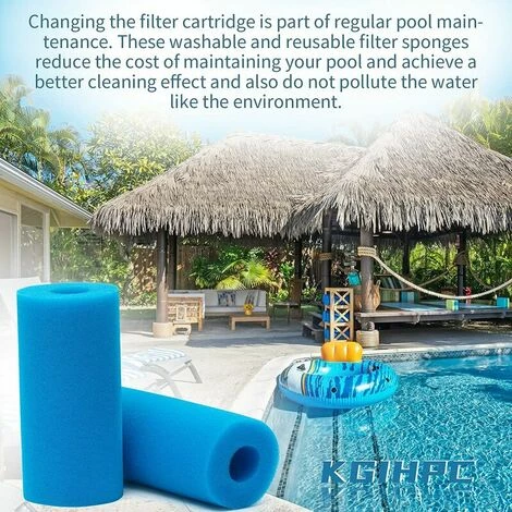 THSINDE Filtre éponge De Type A, Filtre De Piscine En Mousse, Filtre En Mousse De Piscine Filtre éponge Pré-filtre En Mousse Cartouche éponge Lavable Et Réutilisable. (4 Chambres) â Image 4