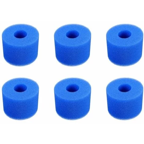 Lot De 6 éponges Filtrantes S1, Cartouche Filtrante En Mousse, Mousse Filtrante Pour Piscine, Réutilisable Et Lavable, Filtres En Mousse Pour Spa, Piscine, Jacuzzi - GroupM