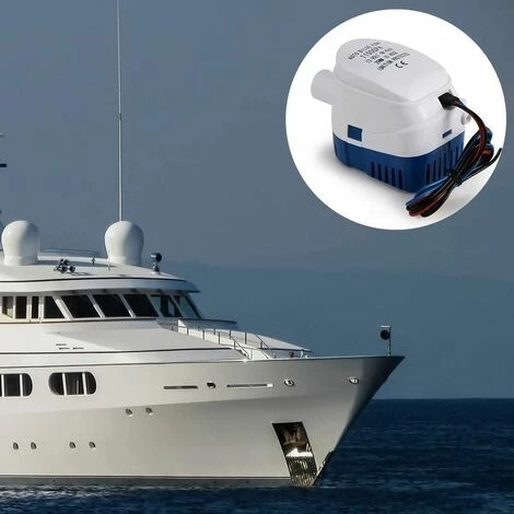 ENLENK Pompes De Cale, Pompe De Cale Automatique 12V 1100GPH Pompe à Eau Liquide Silencieuse Automatique Pour Pompe De Cale Marine Pompe à Eau Pour Bateaux, étangs, Piscines – Image 4