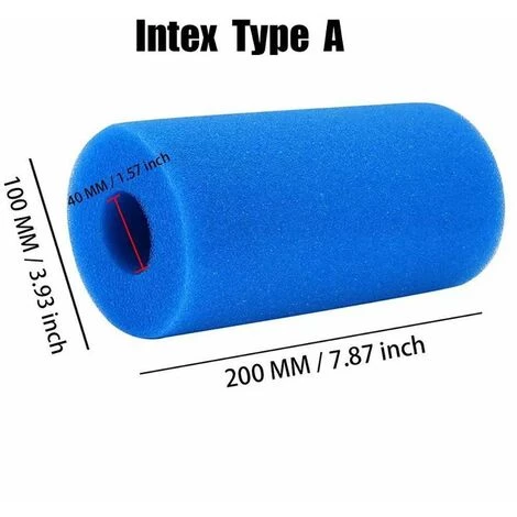 BRIDAY Lot De 2 Filtres De Type A éponge Filtre De Piscine Filtre En Mousse Lavable Réutilisable – Image 5