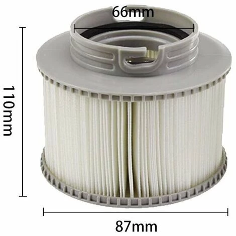 Colle Blanche 2 Pièces Cartouche Filtrante MSPA FD2089 Spa Spas Pièces Filtre De Remplacement Gonflable Piscine Outil Universel Rond HANBING – Image 2
