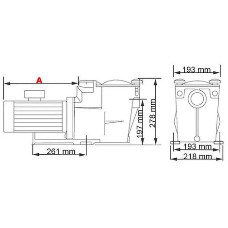 Pompe De Filtration Piscine Super Pump Hayward 3/4 Cv Mono 11 M³/h 1''1/2 – Image 5