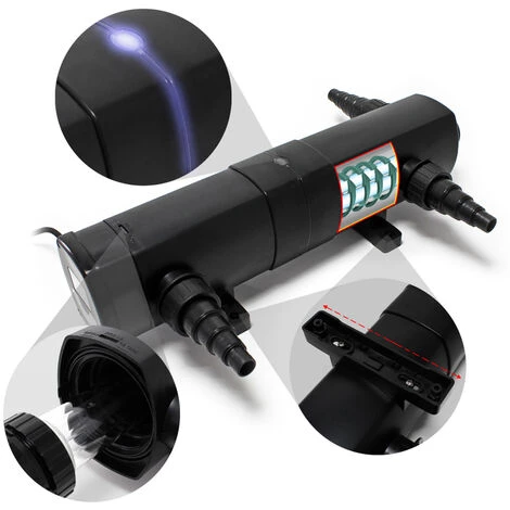 SunSun CUV-218 Stérilisateur Clarificateur De Bassins Ou D'étang Avec Lampe Rayons UV-c 18W – Image 2