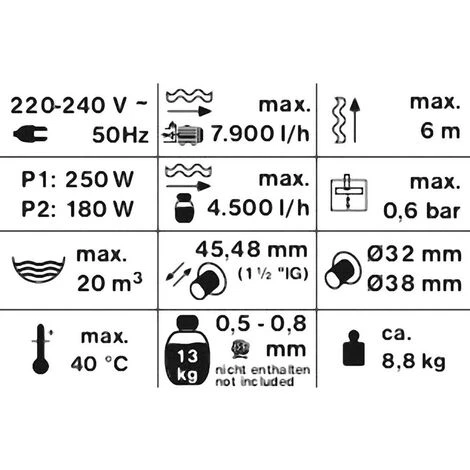 T.I.P. SPF 180 Filtre à Sable 4500 L/h 6 M – Image 3