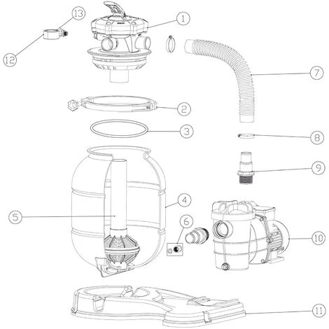 SUNSUN Pièce Détachée Raccord T Pour Manomètre Filtre à Sable Filtration De Piscine Système Filtrage Sable – Image 3